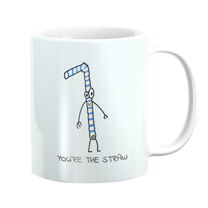 Straw to My Berry Mug Mug Clock Canvas