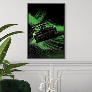 Street Racing Canvas Art Clock Canvas