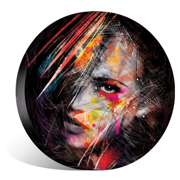 Strong Minded Woman Canvas - Circle – ClockCanvas