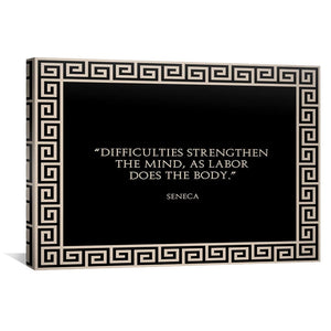 Stronger Mind Canvas Art 30 x 45cm / Standard Gallery Wrap Clock Canvas