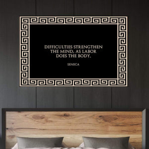 Stronger Mind Clock Canvas