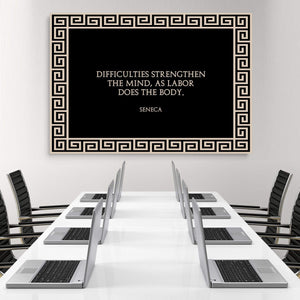 Stronger Mind Clock Canvas