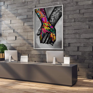 Stronger Together Canvas Art Clock Canvas