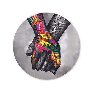 Stronger Together - Circle Canvas Art Clock Canvas