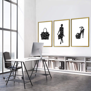 Stylish Fashion Canvas Art Clock Canvas