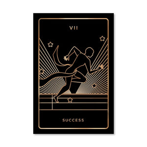 Success Tarot Card Canvas Art Clock Canvas