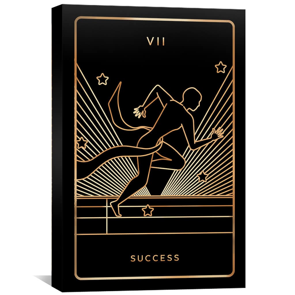 Success Tarot Card Canvas Art 30 x 45cm / Unframed Canvas Print Clock Canvas