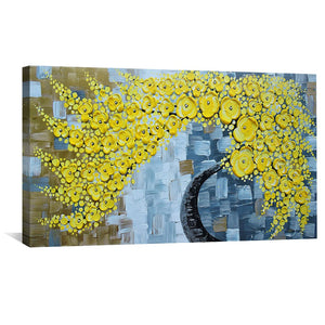Sun Blossom Tree Canvas Art Clock Canvas