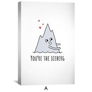 Sunken Love Canvas Art Clock Canvas