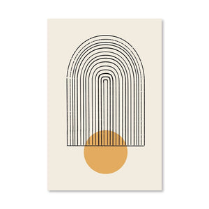 Sunny Minimalism Canvas Art Clock Canvas