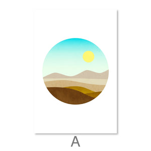 Sunny Plains Canvas Art A / 30 x 45cm / Unframed Canvas Print Clock Canvas