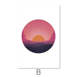 Sunny Plains Canvas Art B / 30 x 45cm / Unframed Canvas Print Clock Canvas