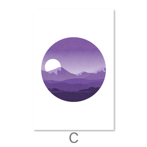 Sunny Plains Canvas Art C / 30 x 45cm / Unframed Canvas Print Clock Canvas