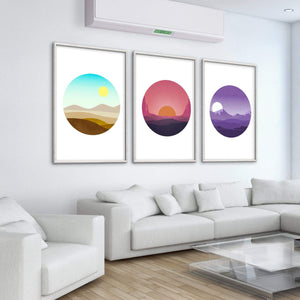 Sunny Plains Canvas Art Clock Canvas