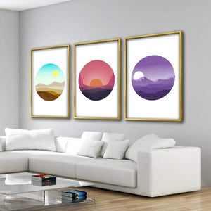 Sunny Plains Canvas Art Clock Canvas