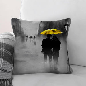 Sunshine In The Rain Cushion Cushion Cushion Square Clock Canvas