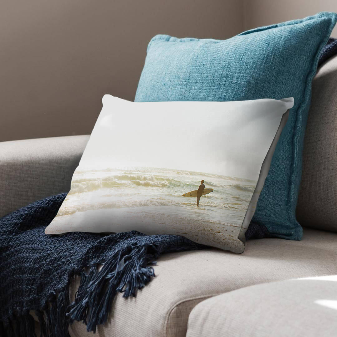 Surfer Paradise Cushion Cushion 48 x 33cm Clock Canvas