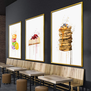 Sweet Delicacies Canvas Art Clock Canvas