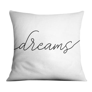 Sweet Dreams B Cushion Cushion 45 x 45cm Clock Canvas