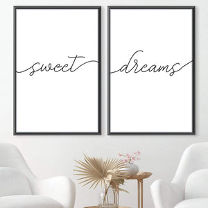 Sweet Dreams Canvas Art Clock Canvas