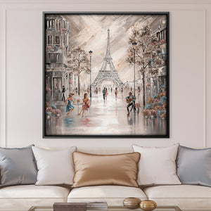 Sweet Tea Blossoms, Paris Canvas Art 30 x 30cm / Unframed Canvas Print Clock Canvas
