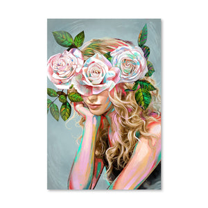 Swift Bouquet Canvas Art Clock Canvas