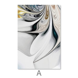 Swirling Beauty Canvas Art A / 40 x 60cm / Unframed Canvas Print Clock Canvas