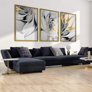 Swirling Beauty Canvas Art Clock Canvas