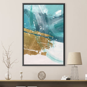 Swirling Shades Oil Painting Oil 30 x 45cm / Oil Painting Clock Canvas