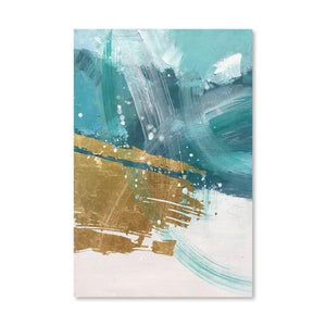 Swirling Shades Oil Painting Oil Clock Canvas