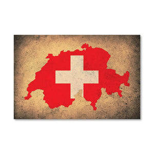 Switzerland Canvas Art Clock Canvas