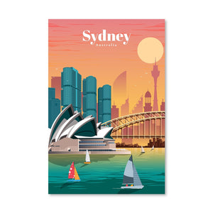 Sydney FNL Canvas - Studio 324 Art Clock Canvas
