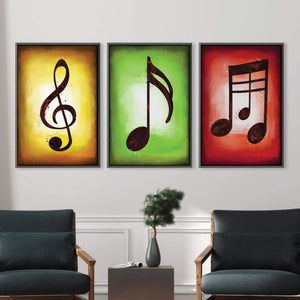 Symbols Of Sounds Canvas Art Clock Canvas