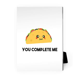 Taco and Avo Desktop Canvas Desktop Canvas A / 13 x 18cm Clock Canvas