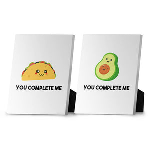 Taco and Avo Desktop Canvas Desktop Canvas Clock Canvas