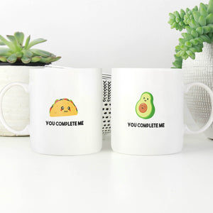 Taco and Avo Mug Mug Clock Canvas