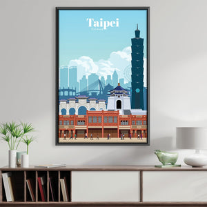Taipei Canvas - Studio 324 Art Clock Canvas