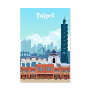 Taipei Canvas - Studio 324 Art Clock Canvas