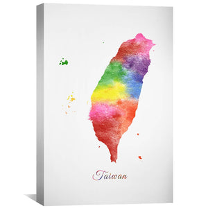 Taiwan Rainbow Canvas Art 30 x 45cm / Unframed Canvas Print Clock Canvas
