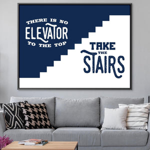 Take The Stairs Canvas Art Clock Canvas