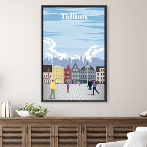 Tallinn Canvas - Studio 324 Art Clock Canvas