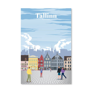 Tallinn Canvas - Studio 324 Art Clock Canvas