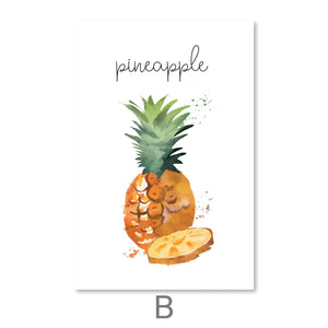 Tasteful Fruits Canvas Art B / 30 x 45cm / Unframed Canvas Print Clock Canvas