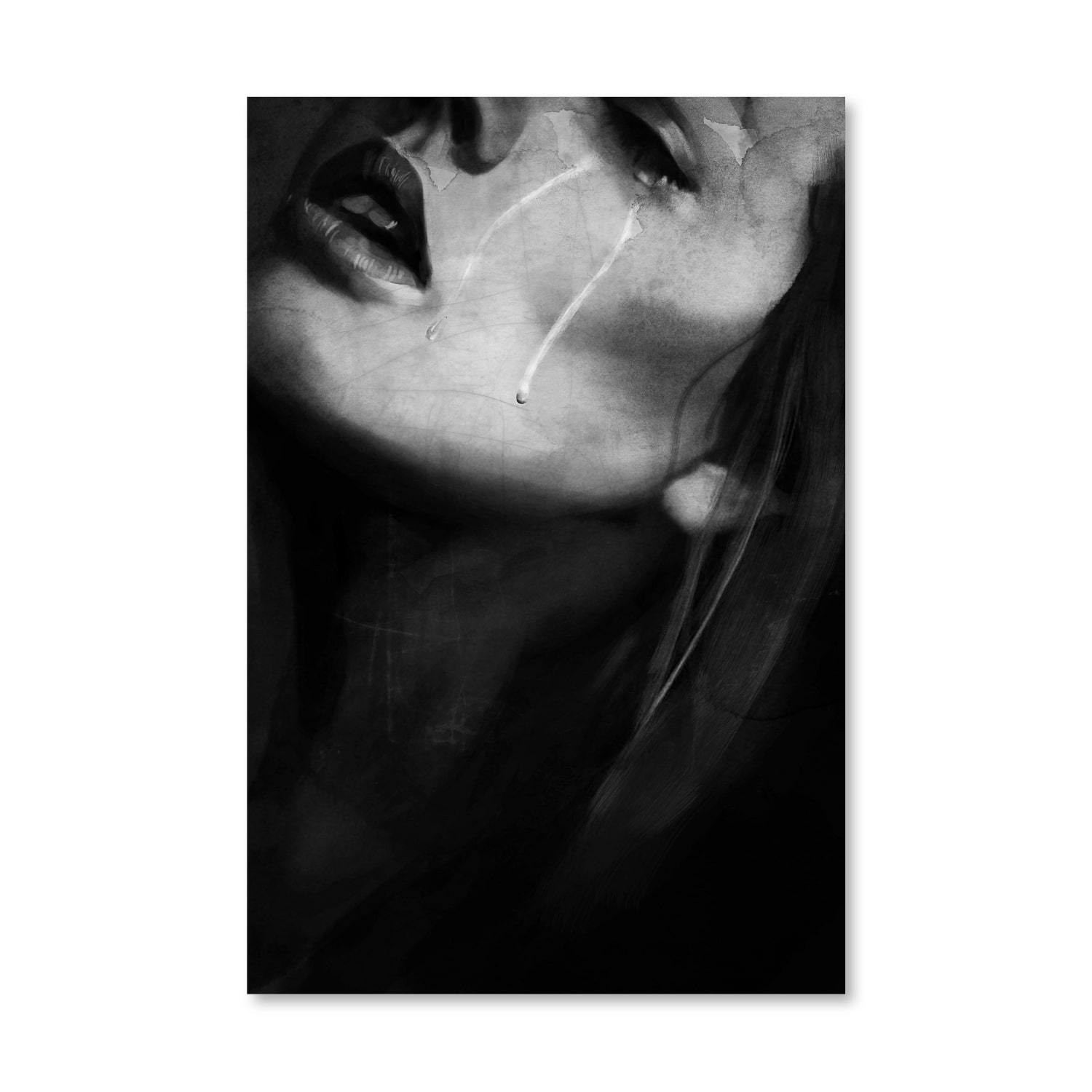 Tears Canvas Art Clock Canvas