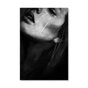 Tears Canvas Art Clock Canvas