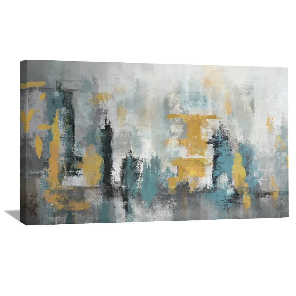 Tempered Shades Canvas Art 50 x 25cm / Unframed Canvas Print Clock Canvas