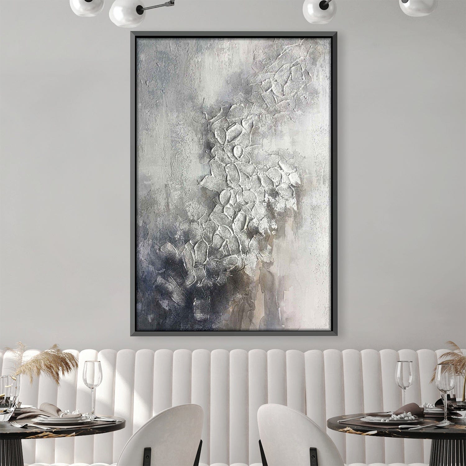Textured Gradiant Oil Painting Oil 30 x 45cm / Oil Painting Clock Canvas