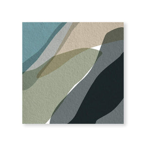 Textured Overlap Canvas Art Clock Canvas