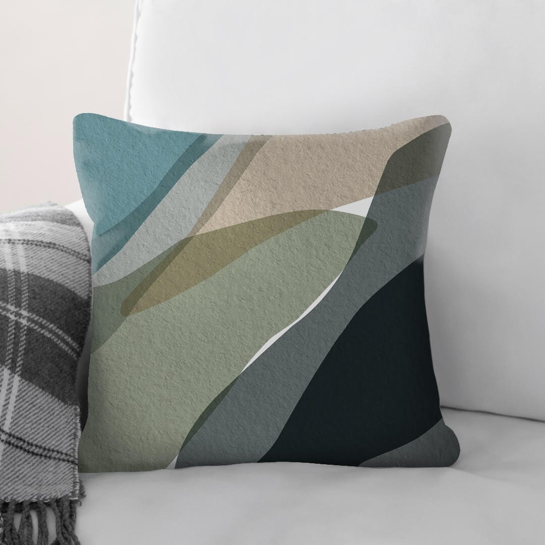 Textured Overlap Cushion Cushion Cushion Square Clock Canvas