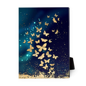 The Golden Array A Desktop Canvas Desktop Canvas 13 x 18cm Clock Canvas